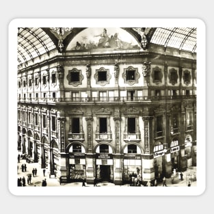 Vittorio Emanuele Gallery Milan Italy 19th century Sticker